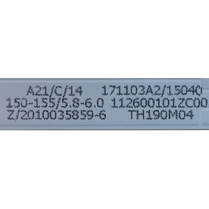 LED PARA TV ELEMENT (1 PIEZA) / NUMERO DE PARTE 303TH190034 / TFMT19D03-ZC22AG-02 / TH190M04 / 112600101ZC00 / Z/2010035859-6 / 171103A2/15040 / MODELO ELEFW195